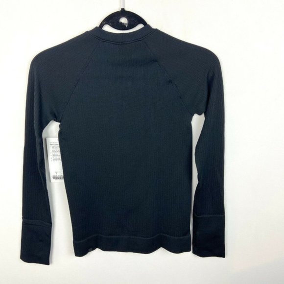 Lululemon Rest Less Pullover Black Warm Running 2 - Picture 6 of 8